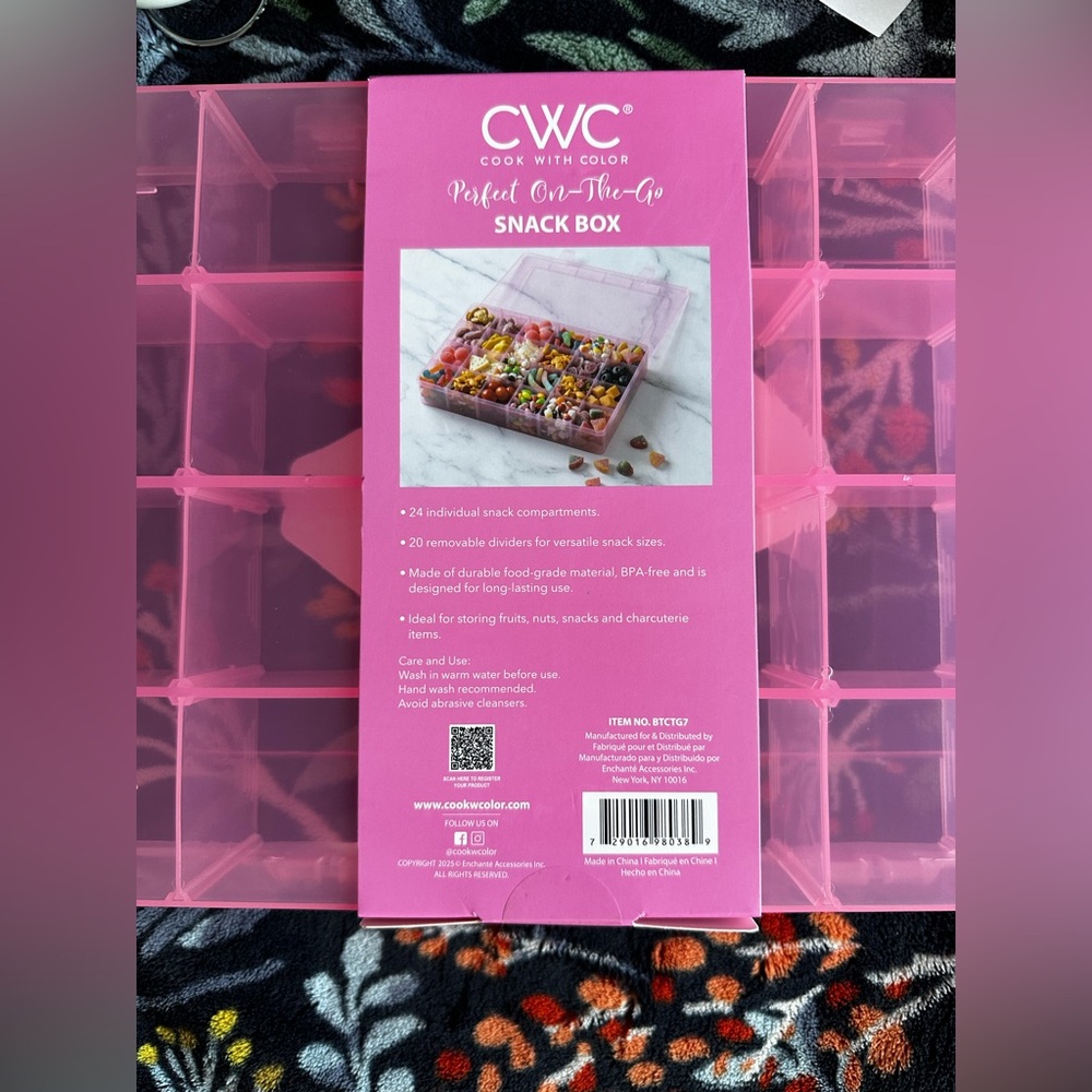 CWC Pink Snack Box Organizer - Picture 3 of 5